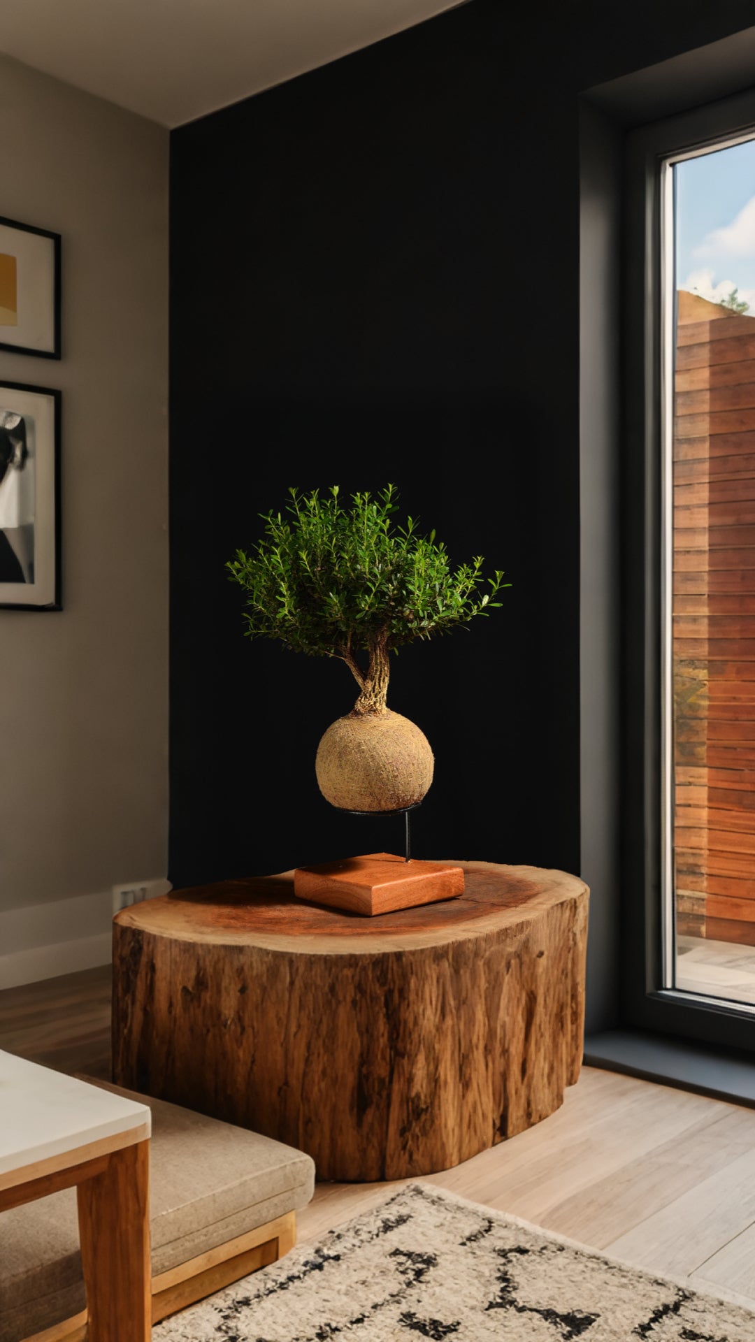 Kokedama Bonsai Cereja G (Frutífera)